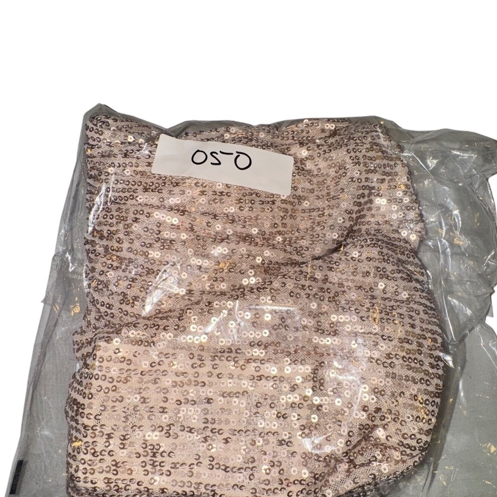Urban Renewal Urban Outfitters Sequin Shorts Champagne Rose Gold Medium NWT - Picture 8 of 8